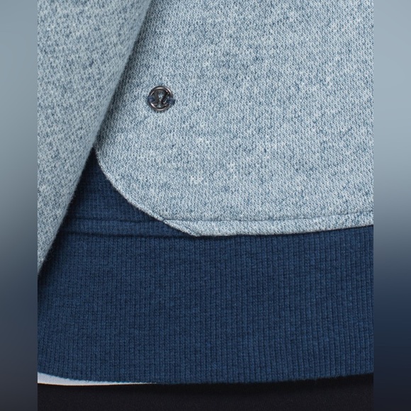 Lululemon Size 8 On The Daily Hoodie Full Zip Jacket Heathered Poseidon - Picture 6 of 16